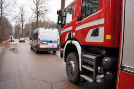 Uwaga, ślisko! Wypadek koło Łęcza