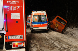 Wypadek szkolnego autobusu