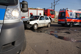 Zderzenie na skrzyżowaniu