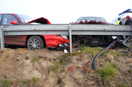 Czołowe zderzenie w Bogaczewie