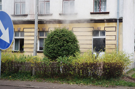 Panieńska: pożar w mieszkaniu