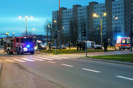 Poranny wypadek na skrzyżowaniu