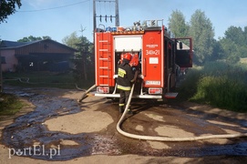 Witkiewicza: pożar domu