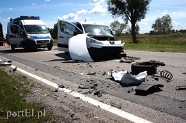 Czołowe zderzenie na drodze nr 22