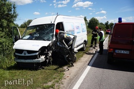 Czołowe zderzenie na drodze nr 22