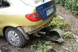 Citroenem wpadł do ogródka