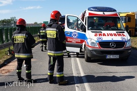 Wypadek w Nowinie: ranny motorowerzysta w szpitalu
