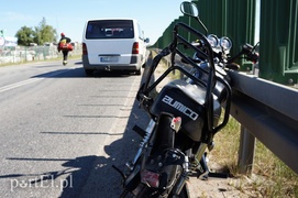 Wypadek w Nowinie: ranny motorowerzysta w szpitalu