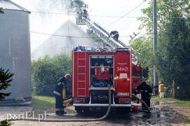 Pożar domu przy Marymonckiej