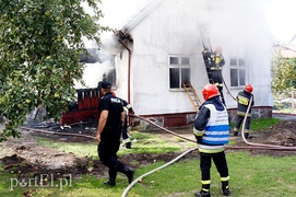 Pożar domu przy Marymonckiej