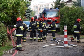 Pożar domu przy Marymonckiej