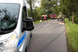 Dąbrowa Kolonia: autem dostawczym w drzewo