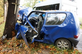 Wypadek między Hutą Żuławską a Pogrodziem