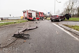Ciężarówką wjechał w opla na Modrzewinie