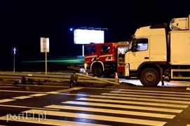 Wypadek na skrzyżowaniu ul. Żuławskiej z obwodnicą