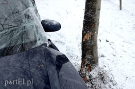 Wypadek na śliskiej drodze nr 509