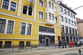 Pożar przy 1 Maja