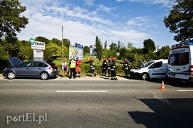 Kolizja przed obwodnicą, cztery osoby w szpitalu