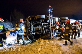Ciężarówka na  boku, kierowca pijany (aktualizacja)
