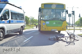 Miejski autobus potrącił rowerzystkę
