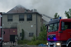 Pożar hali przy Grunwaldzkiej