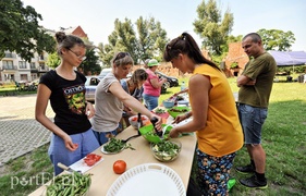 Na trawce przed Galerią
