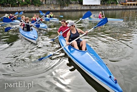 Kajakowy trening Startu
