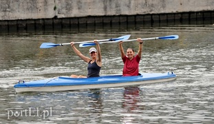 Kajakowy trening Startu
