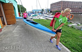 Kajakowy trening Startu