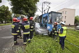 Zderzenie z tramwajem na Grunwaldzkiej