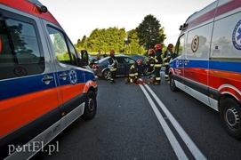 Czołowe zderzenie pod Elblągiem