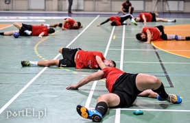 Michael Biegler na treningu Meblarzy