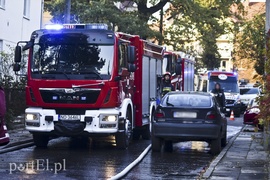 Pożar przy ul. Orężnej