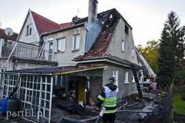 Pożar przy ul. Orężnej