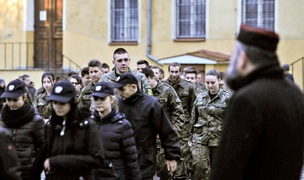 Maszerowali, jak kiedyś podchorążowie
