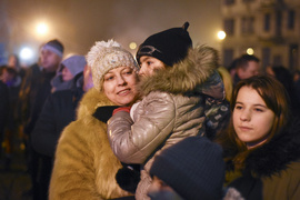 Elblążanie powitali 2017 rok