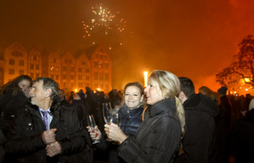 Elblążanie powitali 2017 rok