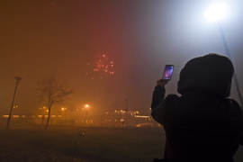 Elblążanie powitali 2017 rok