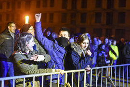 Elblążanie powitali 2017 rok