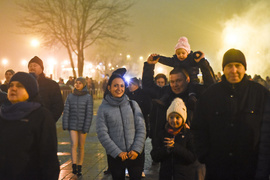 Elblążanie powitali 2017 rok