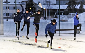 W śniegu i na mrozie, czyli pierwszy trening Olimpii