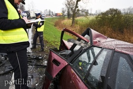 Wypadek przed Jegłownikiem, sześć osób w szpitalu