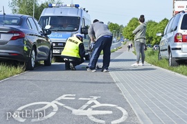 Kolizja rowerzysty z seatem na Częstochowskiej