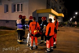 Pożar w wieżowcu przy Malborskiej