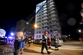 Pożar w wieżowcu przy Malborskiej