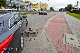 Potrącenie rowerzysty