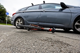 Potrącenie rowerzysty