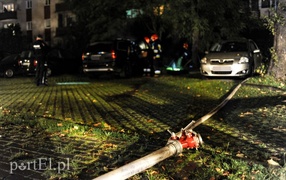 Pożar volvo na Traugutta
