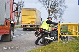 Zderzenie ciężarówki z motorowerem