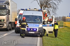 Zderzenie ciężarówki z motorowerem